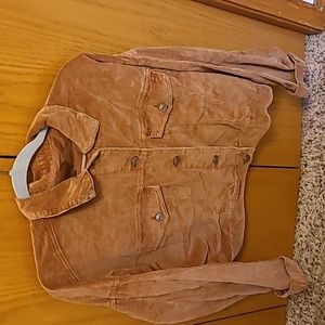Cropped corduroy jacket